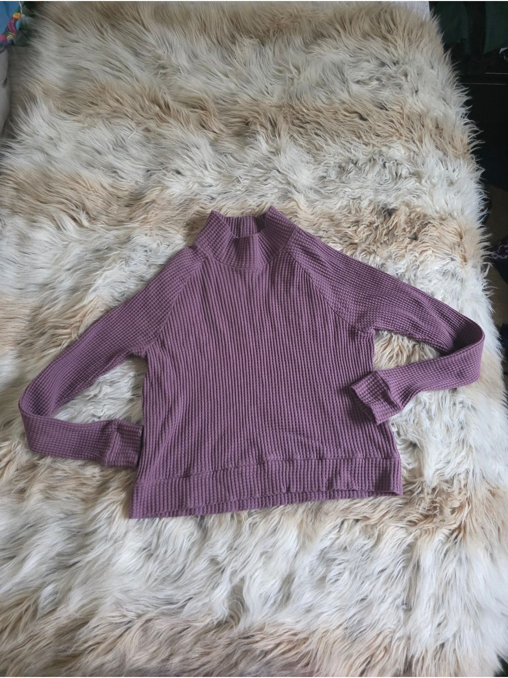 The North Face Waffle-Knit Mauve Pullover Sweater